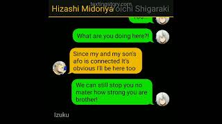 Afo Deku in female hero society Deku x  Part 10 Texting Story [upl. by Anilek]