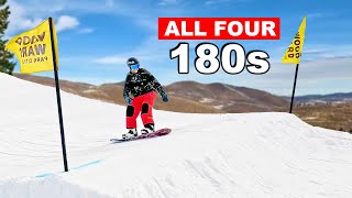 How to do a Backside 180 Indy Grab with Mike Rav  TransWorld SNOWboarding Grab Directory [upl. by Annahsor]