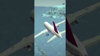 Besiege flight 4 besiege besiegeairplanecrashes besiegeplanecrash [upl. by Anaderol]