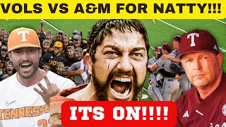 VOLS VS TEXAS AampM FOR NATTY TENNESSEE BASEBALL VS TEXAS AampM BASEBALL COLLEGE WORLD SERIES [upl. by Ahsyle]