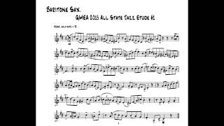 2015 GMEA Baritone Saxophone Jazz Etude 1 [upl. by Anneis328]