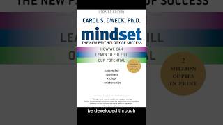 Mindset by Carol S Dweck in 1 Minute books growthmindset personalgrowth motivation mindset [upl. by Pik]