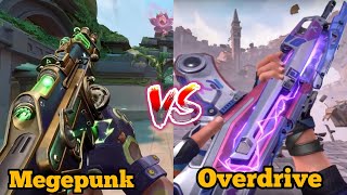 Overdrive vandal Vs Megepunk Vandal  VALORANT [upl. by Nnaegroeg]