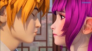 Tales Of Demon And Gods Kiss 😘 scene 🥵 donghua anime kiss scene [upl. by Clive]