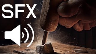 🛠️ Metal Hammering Sound Effect  Clank Noises  Industrial Audio  Free Download in Description ⬇️ [upl. by Hurley]