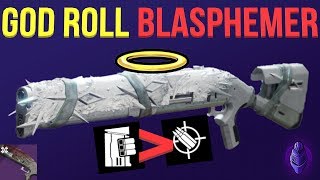 The GOD ROLL Blasphemer Assault Mag Over Accurized Rounds Destiny 2 Shadowkeep [upl. by Nilved533]