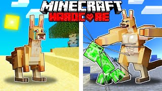 I Survived 1000 DAYS as a KANGAROO in HARDCORE Minecraft  Savanna Animals Compilation [upl. by Akem982]