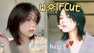 WOLFCUT✁ short hair  TUTORIAL step by step✧ [upl. by Kimberly]