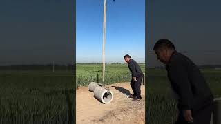 Cement water supply pipe drone hoisting process Good tools can increase work efficiency [upl. by Liponis]