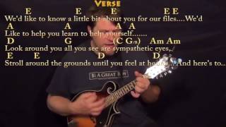 Mrs Robinson Simon and Garfunkel Mandolin Cover Lesson with ChordsLyrics [upl. by Ahsilet]