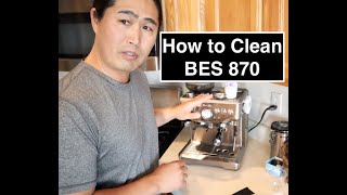 Step by Step quotClean Mequot  Breville Barista Express BES 870 [upl. by Keily981]