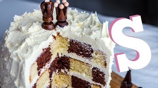 How to make a Checkerboard Cake Recipe  Homemade by SORTED [upl. by Einot]