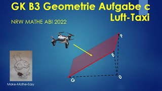 GK Prüfungsteil B3 Mathe Abi NRW 2022 vektorielle Geometrie Aufgabe c Wolkenkratzer [upl. by Kuth37]