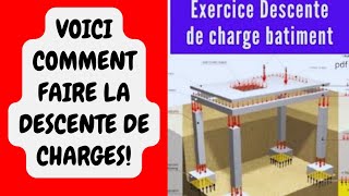 VOICI COMMENT FAIRE LA DESCENTE DE CHARGES SUR UNE POUTRE [upl. by Oad233]