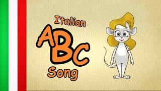 learn italian for beginners lesson 1 quotThe ABC Songquot  italian songs for children with lyrics [upl. by Hnaht149]