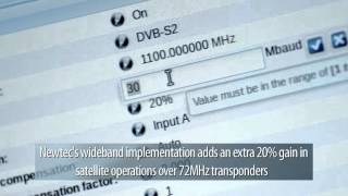 Wideband  SatCom Technology  Newtec MDM6000 Satellite Modem Demo [upl. by Rosaleen971]