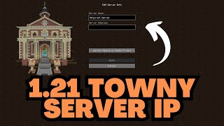 Minecraft 121 Towny Server IP Address [upl. by Adnamma]