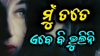 MU TATE ABE BI BHULINI  ODIA SAD SHAYARI VIDEO  ODIA NEW SHAYARI © Baina Swain [upl. by Wake]