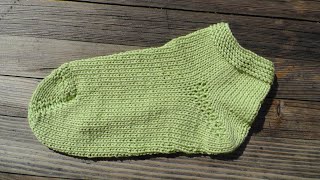 Wooly simple sock lefthanded knitting tutorial [upl. by Weiler551]