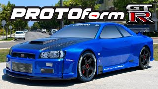 Arrma Infraction PROTOform PrePainted Skyline R34 GTR Body [upl. by Namref625]