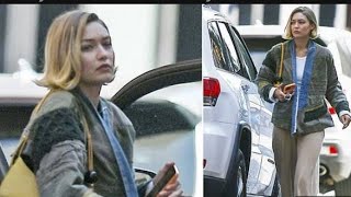 Gigi Hadid Rocks Trendy Layered Look in NYC After Girls Night Out with Taylor Swift [upl. by Greenwald]