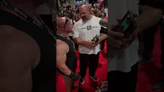 Grip Test with Brian Shaw strongman nickbest brianshaw [upl. by Haidebez]