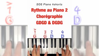 Rythme au piano 2  Chorégraphie GDGDampDGDG shorts [upl. by Savil863]