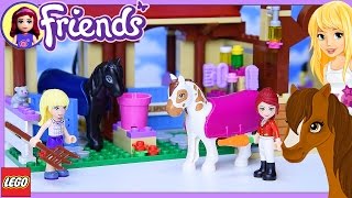 Lego Friends Heartlake Riding Club Part 1 Build Review Silly Play  Kids Toys [upl. by Chien876]