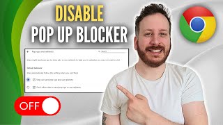 How To Disable Pop Up Blocker In Google Chrome [upl. by Cam766]