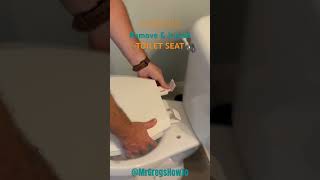 HOW TO Remove amp Install a Toilet Seat [upl. by Prebo]