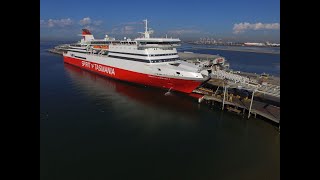 New dock for Spirit of Tasmania ferries [upl. by Derrick]