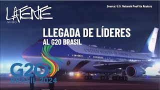 LLEGA CLAUDIA SHEINBAUM AL G20 EN BRASIL [upl. by Nolyak]