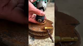 Electric wrench to install drill chuck [upl. by Nimajeb]