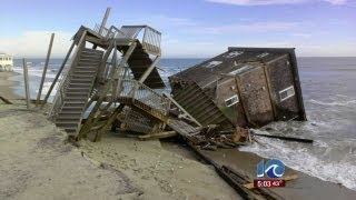 Rodanthe structure collapses into ocean [upl. by Audie]