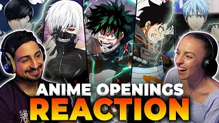 We reacted to 20 ANIME OPENINGS and ranked ALL OF THEM PART 2 [upl. by Farlee]