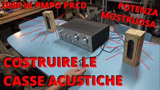 Costruisco al volo due CASSE ACUSTICHE in LEGNO DI RECUPERO per PROVE vlog diy audiophile audio [upl. by Ylrebmic]