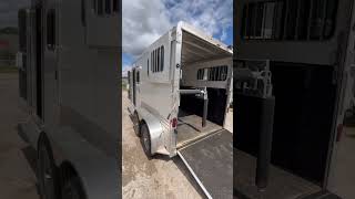 2023 Adam Trailer 28901u 2 Horse Straight Load Bumper Pull with Dressing Room  Rear amp Side Ramps [upl. by Nazar]