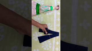 Barbie Doll dress making 👗 handmade beutiful dress barbiedressmaking shorts [upl. by Ebocaj]