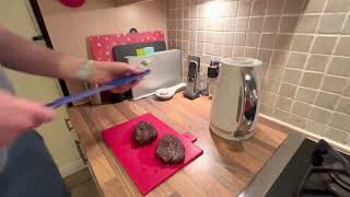 Salter Air Fryer Cooking Steak  Nice and Easy [upl. by Malchy]