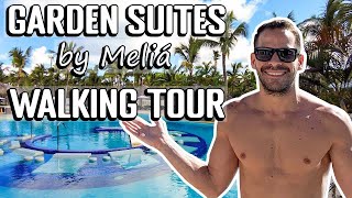 Garden Suites by Melia Punta Cana Resort Walking Tour [upl. by Nnyw318]