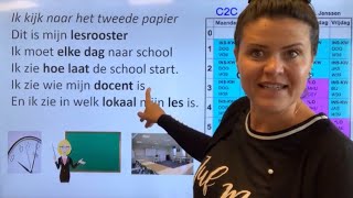 NT2 📚BACK TO SCHOOL🎓Lesrooster boekenlijst bestellen lokaal nietmachine lunchbox learndutch [upl. by Bathsheb]