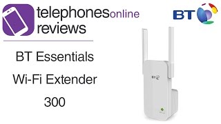 BT Essentials WiFi Extender 300 Review by Telephones Online [upl. by Enelegna]