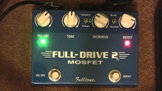 Fulltone Fulldrive 2 Mosfet Overdrive amp Distortion Pedal Demo [upl. by Ardnaskela]