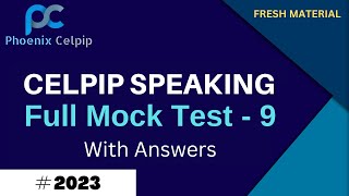 Celpip Speaking Test  9 With Answers  Celpip 2023 [upl. by Leirud]