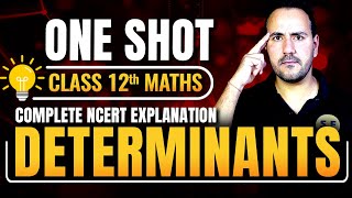 Determinants One Shot Class 12 Maths  Class 12th Chapter 4 NCERT Boards 202425 with Ushank Sir [upl. by Beuthel]