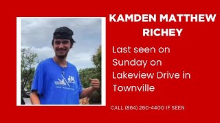 Missing Kamden Matthew Richey [upl. by Xed300]