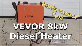 Vevor 8kW 27300 BTU diesel fired air heater  Part 2 Testing  Ideal heat for a work shop [upl. by Mariande847]