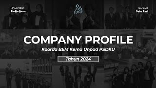 Company Profile Koorda BEM Kema Unpad PSDKU Tahun 2024 [upl. by Dusa]