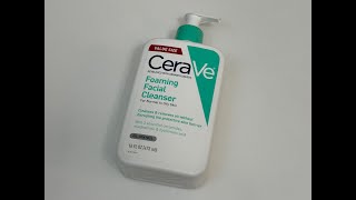 CeraVe Foaming Facial Cleanser Unboxing [upl. by Meriel155]