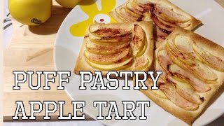 Puff Pastry Apple Tart Recipe ENG Quick and Easy Idea [upl. by Edith]